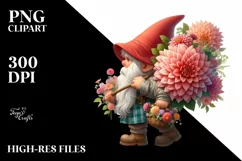Detailed Digital Painting Small Carrying Dahlia | Product Image 1