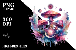 Magical Celestial Mushroom Tarot PNG Product Image 2