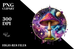 Magical Celestial Mushroom Tarot PNG Product Image 2