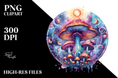 splashy Magical Mushroom PNG Product Image 2