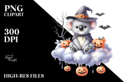 Spooky Koala for Halloween PNG Product Image 2