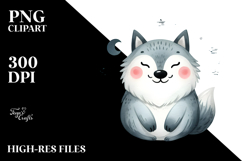 Funny Simple Cute Funny Wolf Product Image 2