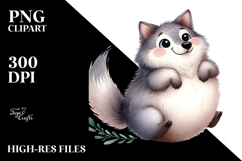 Funny Simple Cute Funny Wolf Product Image 2