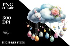 Moon with Eggs Hanging PNG Product Image 2