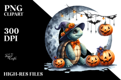 Turtle Halloween Sticker Design Product Image 2