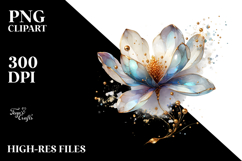 Shiny Magnolia Golden Watercolor Product Image 2