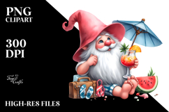 Whimsical Watercolor Gnome PNG Product Image 2