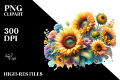 Vibrant Sunflower Watercolor Product Image 2