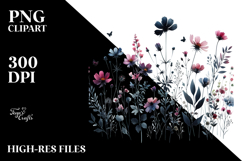 Wildflower Silhouettes PNG Product Image 2