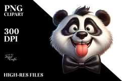 Goofy Cartoon Panda PNG Product Image 2