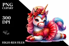 Redowa-Dancing Baby Unicorn PNG Product Image 1