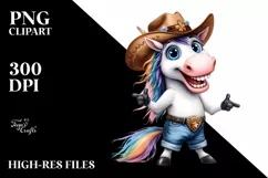 Watercolor Unicorn Bandana Human Phishing Product Image 1