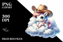 Baby Hummingbird Cowboy Hat | Sublimation | Clipart Product Image 1