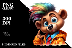 Watercolor Posing Bear, Transparent PNG Product Image 2
