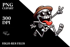 Goofy Skeleton with Beachwear, Transparent PNG Product Image 2
