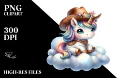 Cute Baby Unicorn from | Sublimation | Clipart Product Image 3