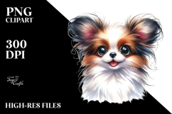 Happy Papillon PNG Product Image 2
