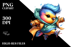 Revolted Baby Bird Jumping PNG Product Image 2