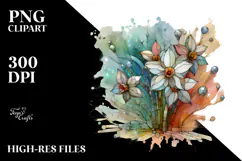 Abstract Narcissus made of Stained Product Image 2