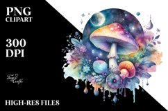 Colorful Magical Celestial Mushroom Splash Product Image 1