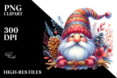 Vibrant Winter Gnome PNG Product Image 2