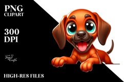 Colorful Rhodesian Ridgeback Cartoon Clipart Product Image 3