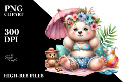 Baby Bear Beachwear PNG Product Image 2