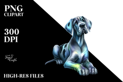 Vibrant Great Dane Christmas PNG Product Image 2