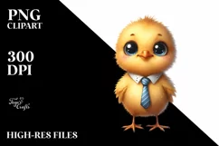 Colorful Baby Chick Watercolor Funny Product Image 3