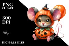 Vibrant Drawing Cute Baby Mouse | Clipart Product Image 1