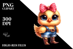Expressive Farm Chicken | Clipart Product Image 2