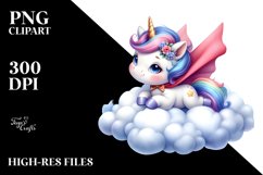 Baby Unicorn Hero Clipart Product Image 3