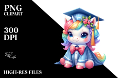 Colorful Baby Unicorn PNG Product Image 2