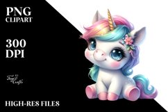Cute Baby Unicorn | Clipart Product Image 3