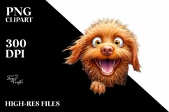 Crazy Looking Vizsla Furr Enthusiastic | Clipart Product Image 1