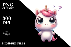 Expressive Funny Unicorn PNG Product Image 2
