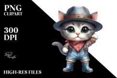 Proud Cat in Rain Boots | Sublimation | Clipart Product Image 2