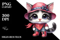 Proud Cat in Rain Boots | Sublimation | Clipart Product Image 2