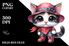 Proud Cat in Rain Boots | Sublimation | Clipart Product Image 1
