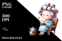 Whimsical Tea Cup Character | Watercolor Clipart Product Image 2