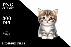 Cute Baby Cat, High-Res PNG Product Image 3