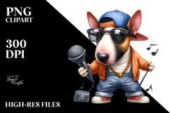 Hip Hop Bull Terrier | Sublimation Clipart Product Image 2