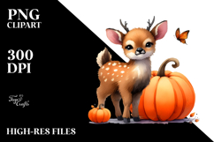 Vibrant Drawing Cute Baby Elk | Clipart Product Image 2