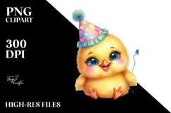 Proud Baby Chick | Party Hat Clipart Product Image 2