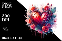 Broken Cold Heart Love Clipart |T-shirt, Mug, Tumbler Product Image 8