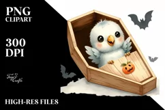 Baby Parrot Popping Out of Coffin Product Image 3