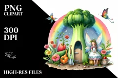 Colorful Fairy House | Fantasy Illustration Product Image 1