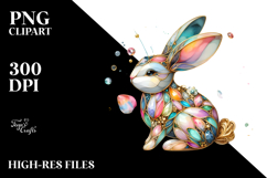 Colorful Bunny PNG Product Image 2