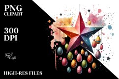 Star Sketches, Watercolor PNG Product Image 2