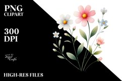 Simple Watercolor Flower PNG Product Image 2